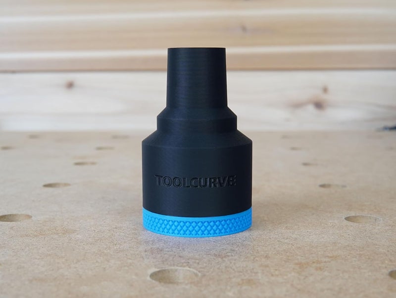 ToolCurve Hose Adapter Compatible with Kreg Foreman Pocket Hole Jig (1-7/8" Hose) - Image 4